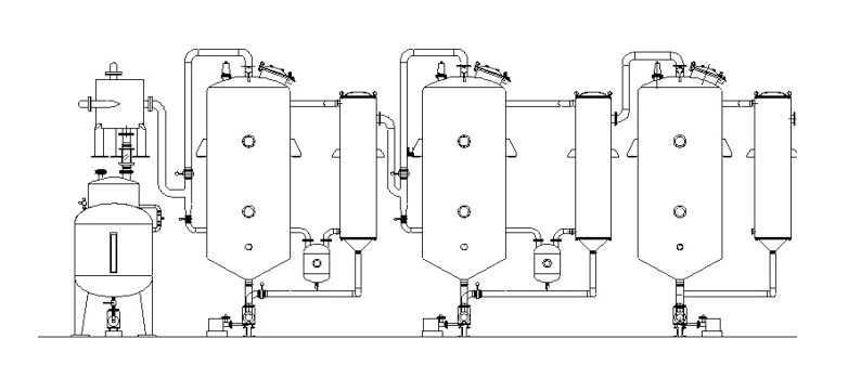 三效浓缩提取罐 三效浓缩提取罐